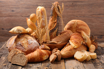 assorted of bread and pastry