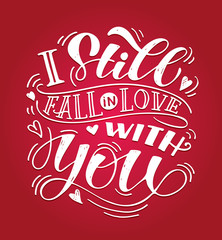 Cute hand drawn doodle lettering motivation postcard art banner