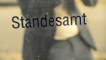 schild gold standesamt