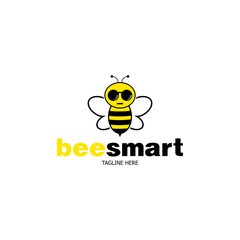 Bee smart logo design 