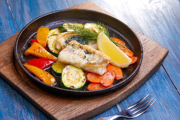 fish with vegetables