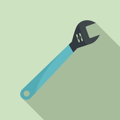 Obraz premium Spanner wrench icon. Flat illustration of spanner wrench vector icon for web design