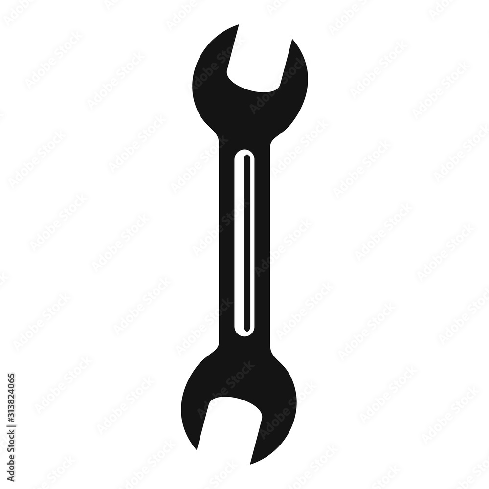 Aufkleber pipe wrench icon. simple illustration of pipe wrench vector icon for web design isolated on white ba