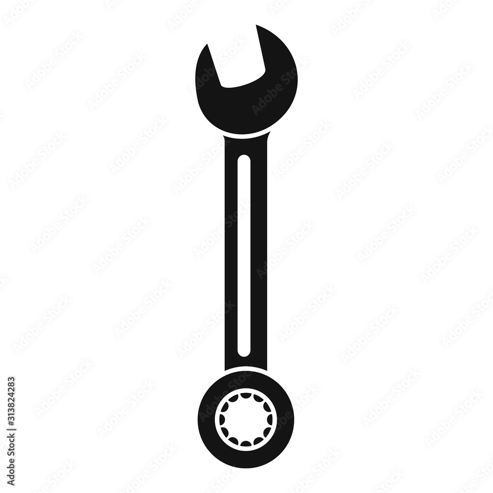 Poster fix wrench icon. simple illustration of fix wrench vector icon for web design isolated on white back