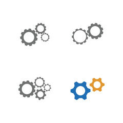 Set Gear Logo Template vector icon