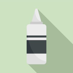 Paint hair bottle icon. Flat illustration of paint hair bottle vector icon for web design