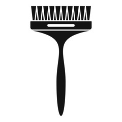 Hair dye brush icon. Simple illustration of hair dye brush vector icon for web design isolated on white background