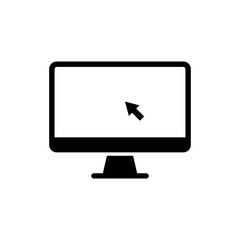 Monitor icon Vector illustration Isolated on white background