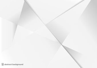 Obraz premium Abstract white and gray gradient background.geometric modern design. Pattern geometric style. Space for text. Texture with light and shadow.