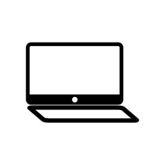 Laptop icon, Laptop Vector illustration Isolated on white background
