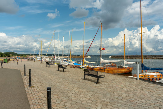 The harbor of Kivik in the south east of Sweden