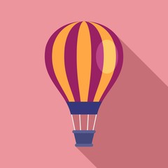 Obraz premium Ikona balon wolność. Płaskie ilustracja wolności balon wektor ikona do projektowania stron internetowych