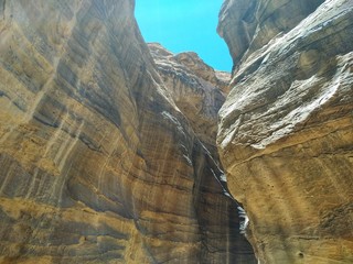 Petra Town, Jordan July 3th 2019 - Petra is included in the UNESCO heritage list.