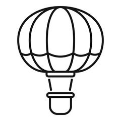 Sky air balloon icon. Outline sky air balloon vector icon for web design isolated on white background