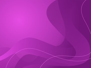 Abstract Purple Background Template Vector, Purple Background with beautiful Wave Design