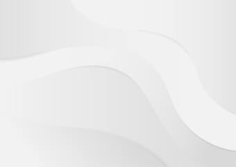 Abstract background white and gray gradient color curve background. Vector Illustration.