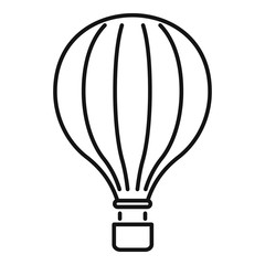 Carnival air balloon icon. Outline carnival air balloon vector icon for web design isolated on white background
