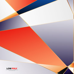 abstract vector geometric background. low poly pattern and lines. Vector Illustration For Wallpaper, Banner, Background, Card, landing page , etc