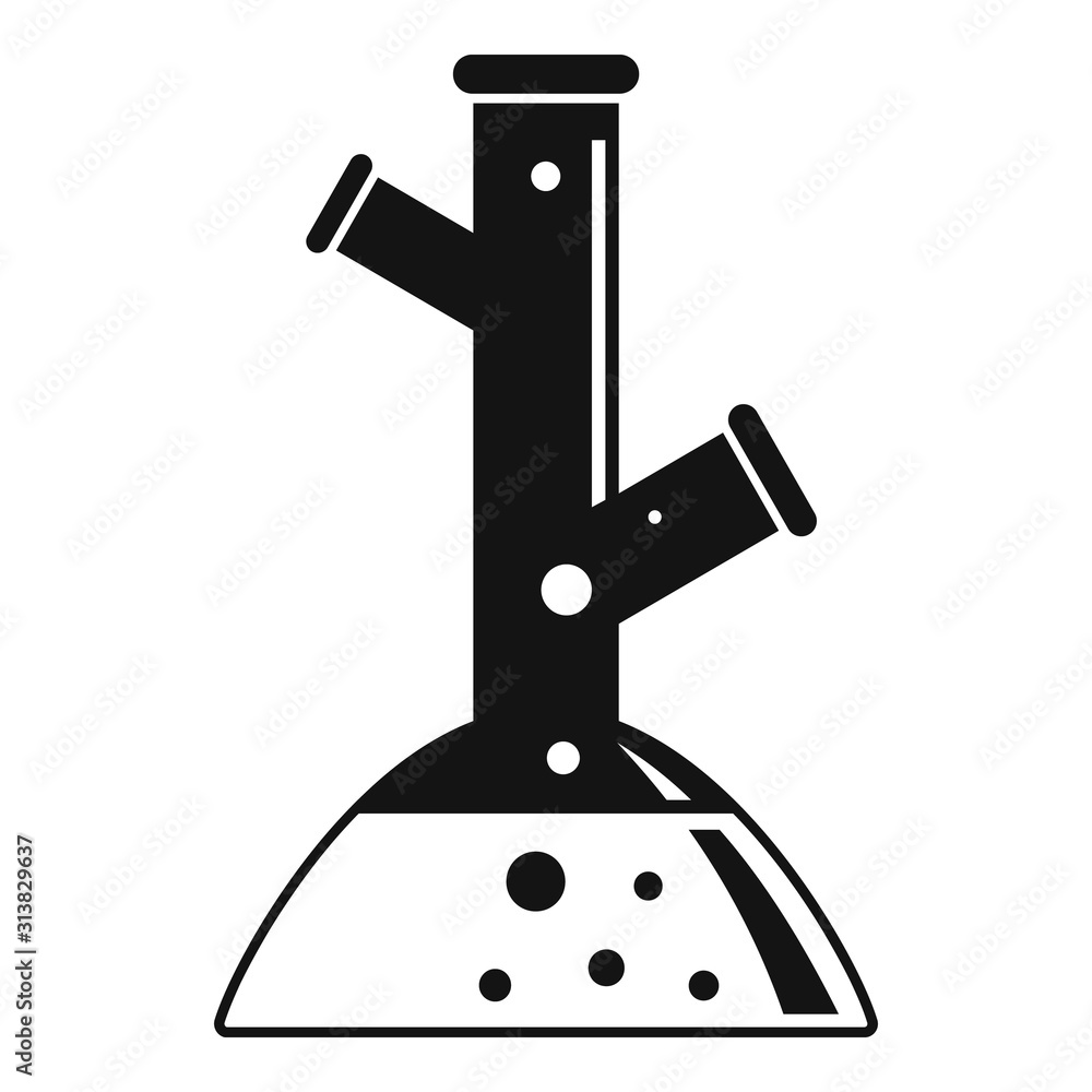 Poster Lab flask icon. Simple illustration of lab flask vector icon for web design isolated on white background
