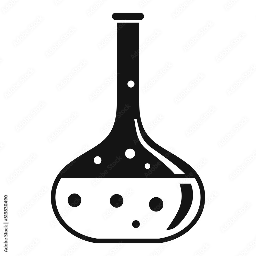 Poster laboratory bottle icon. simple illustration of laboratory bottle vector icon for web design isolated