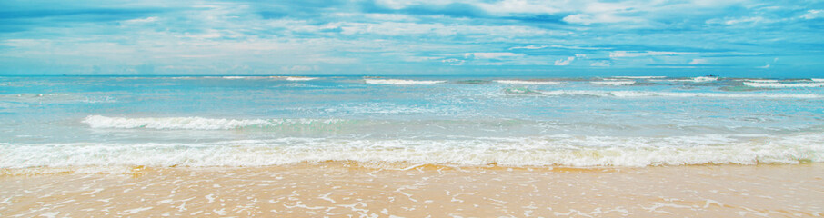 Indian Ocean. Sri Lanka Beruwala Beach. Selective focus.
