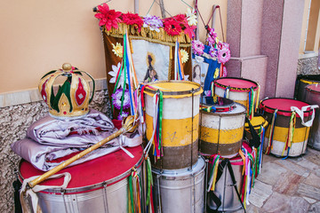 Musical Instruments and festival colors 