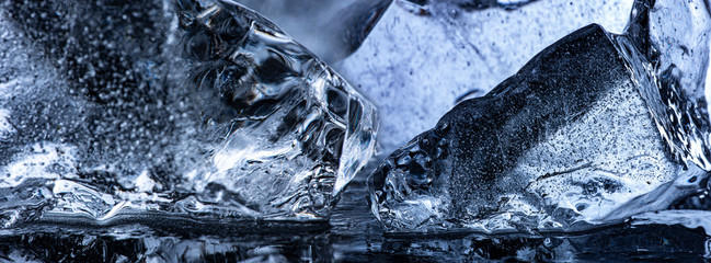 ice texture close up in the macro detail
