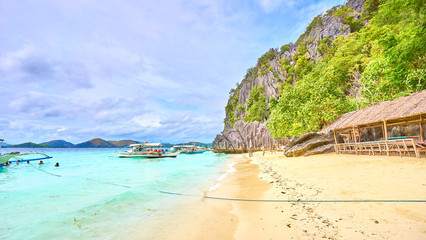 Idyllic Banul Beach on Coron Island -  Palawan, Philippines