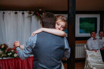 Bride and groom, a couple of newlyweds