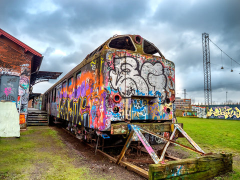 Abandoned Trains In Fredericia, Denmark