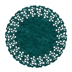 green paper doily
