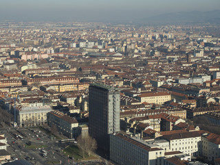 Obraz premium Aerial view of Turin