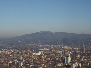Aerial view of Turin