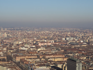 Fototapeta premium Aerial view of Turin