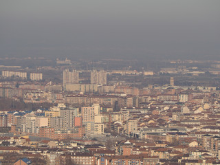 Aerial view of Turin