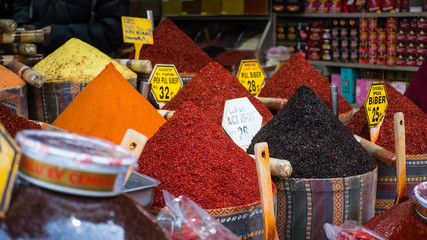 Colourful Spices on Bazar, Istanbul
