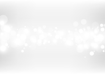 Abstract bokeh lights with soft light background.