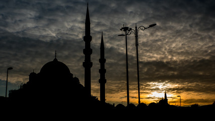 Silhouette of Mosque, Istanbul