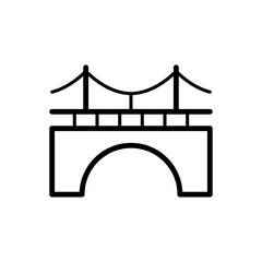 Building icon : Bridge design trendy