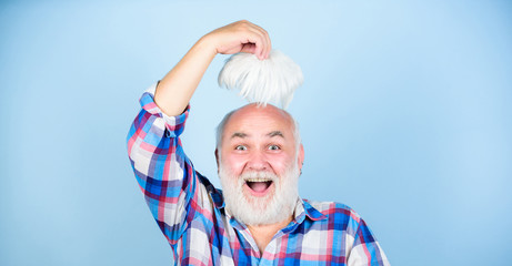 A Little Off The Top. grandfather on retirement. barber and hairdresser. male fashion. senior man...