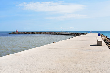 Gola del Segura on the Segura river of Guardamar del Segura, Alicante. Spain. Europe. September 23, 2019