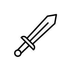 Sword icon trendy design template