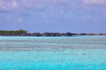 Gili Lankanfushi Maldives seen from Paradise Island (Lankanfinolhu), Maldives