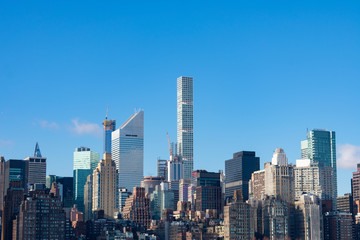 Obraz premium Midtown Manhattan Skyline with Tall Modern Skyscrapers in New York City
