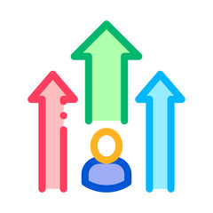 Human Talent Icon Vector Thin Line. Contour Illustration