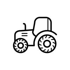 Tractor icon trendy design template