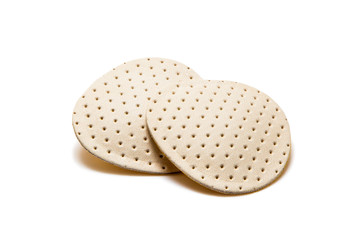 Flat foot pads isolated on white background
