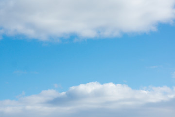 blue sky with light white clouds