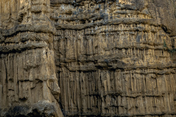 ruins of cliff in Thailand