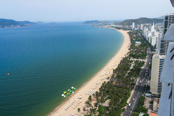 Fototapeta na wymiar beautiful Vietnam Natrang beach